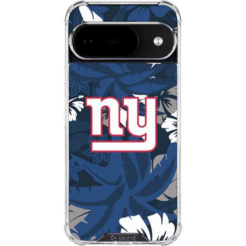 NFL New York Giants Tropical Print Google Pixel 10 Clear Case