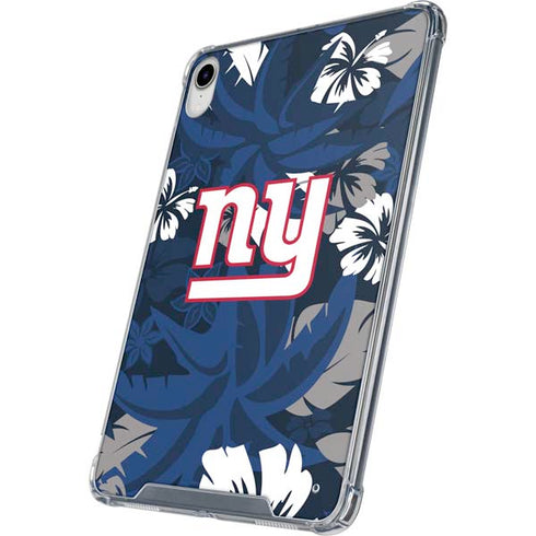 NFL New York Giants Tropical Print iPad 11th Gen (2025) Clear Case