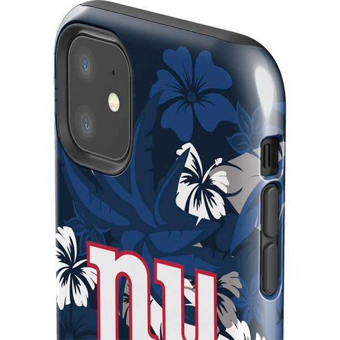 NFL New York Giants Tropical Print iPhone 11 Impact Case