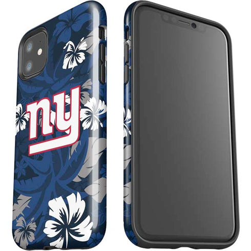 NFL New York Giants Tropical Print iPhone 11 Impact Case
