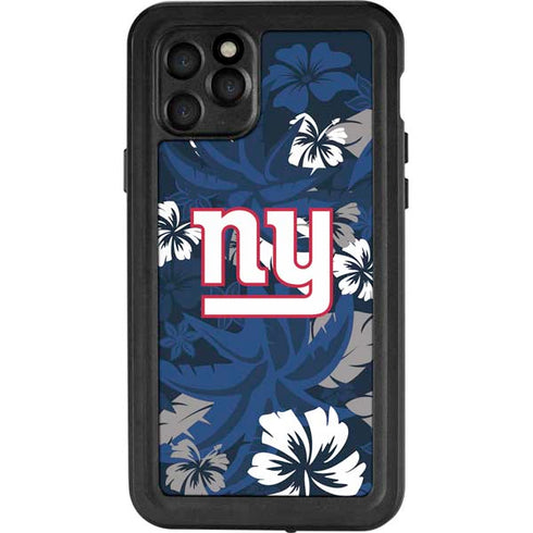 NFL New York Giants Tropical Print iPhone 11 Pro Waterproof Case
