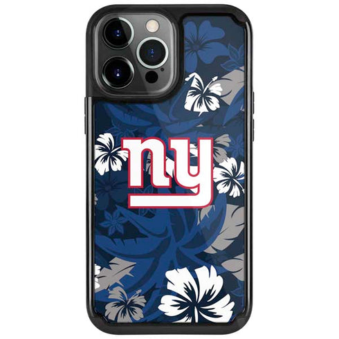 NFL New York Giants Tropical Print iPhone Cases