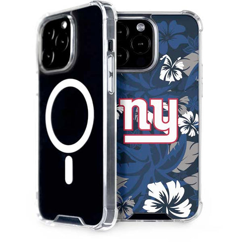 NFL New York Giants Tropical Print iPhone Cases