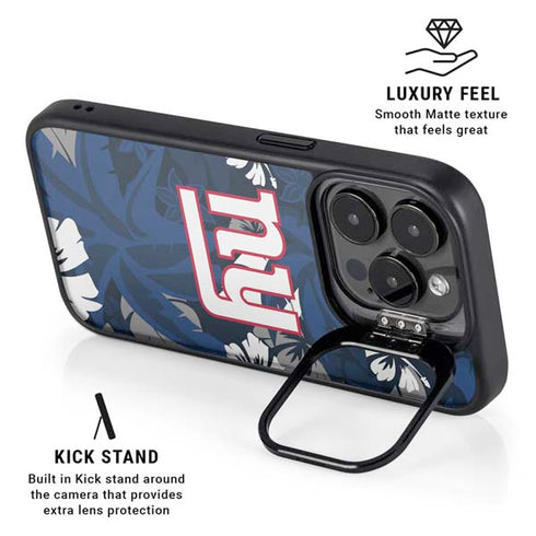 NFL New York Giants Tropical Print iPhone 14 Pro Max Kickstand Case