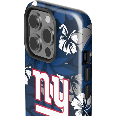 NFL New York Giants Tropical Print iPhone 15 Pro Impact Case
