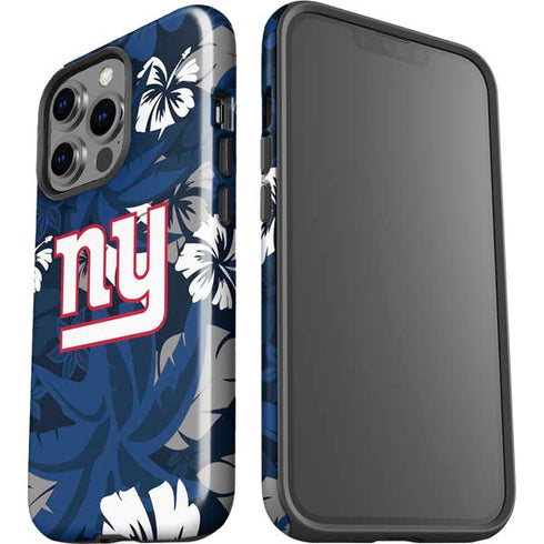 NFL New York Giants Tropical Print iPhone 15 Pro Impact Case