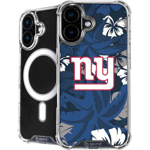 NFL New York Giants Tropical Print iPhone 16 MagSafe Case
