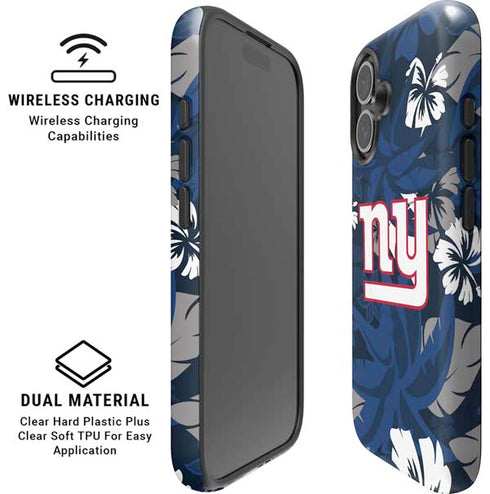 NFL New York Giants Tropical Print iPhone 16 Magsafe Impact Case
