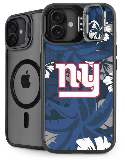 NFL New York Giants Tropical Print iPhone 16 Plus Kickstand Case