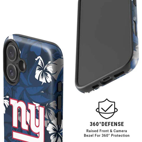 NFL New York Giants Tropical Print iPhone 16 Plus Magsafe Impact Case