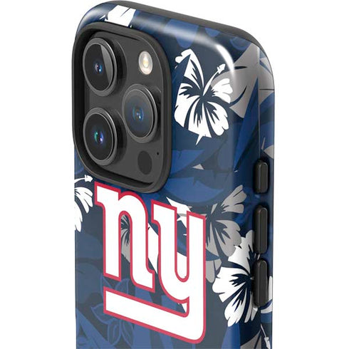NFL New York Giants Tropical Print iPhone 16 Pro Impact Case