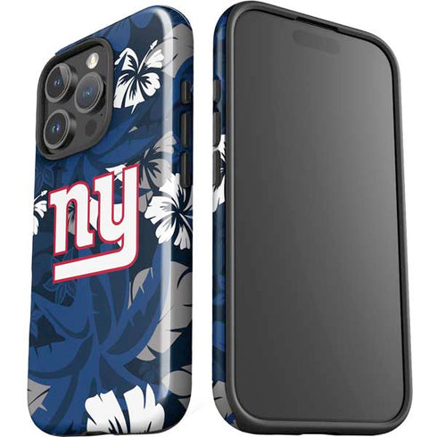NFL New York Giants Tropical Print iPhone 16 Pro Impact Case