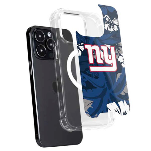 NFL New York Giants Tropical Print iPhone 16 Pro Max MagSafe Case