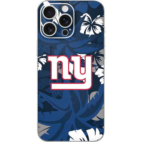 NFL New York Giants Tropical Print iPhone 16 Pro Max Skin