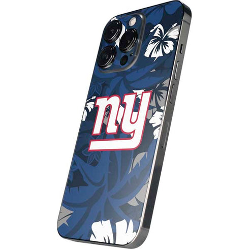 NFL New York Giants Tropical Print iPhone 16 Pro Max Skin
