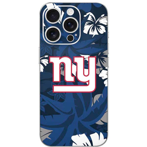 NFL New York Giants Tropical Print iPhone 16 Pro Skin