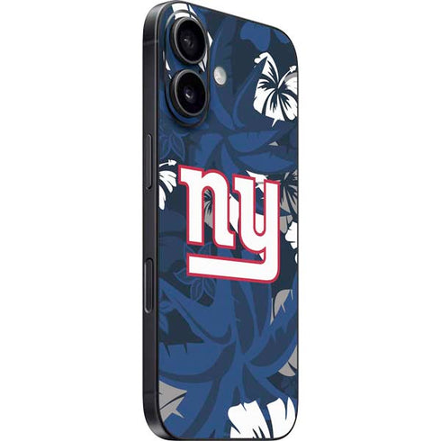 NFL New York Giants Tropical Print iPhone 16 Skin