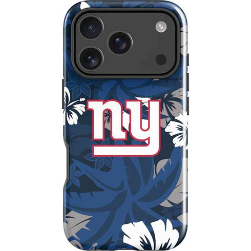 NFL New York Giants Tropical Print iPhone 18 Pro Impact Case