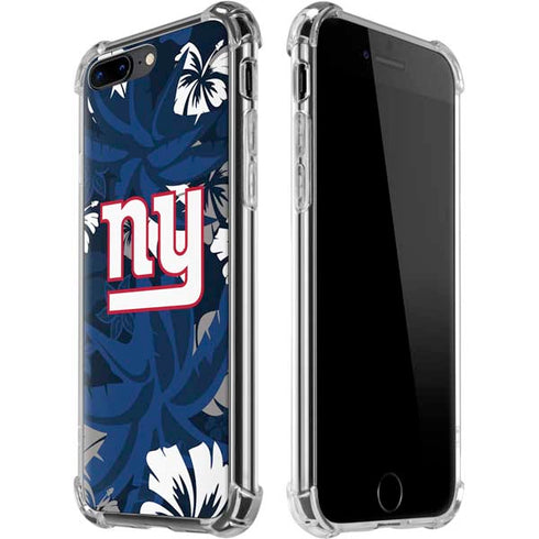 NFL New York Giants Tropical Print iPhone Cases