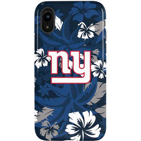 NFL New York Giants Tropical Print iPhone XR Pro Case