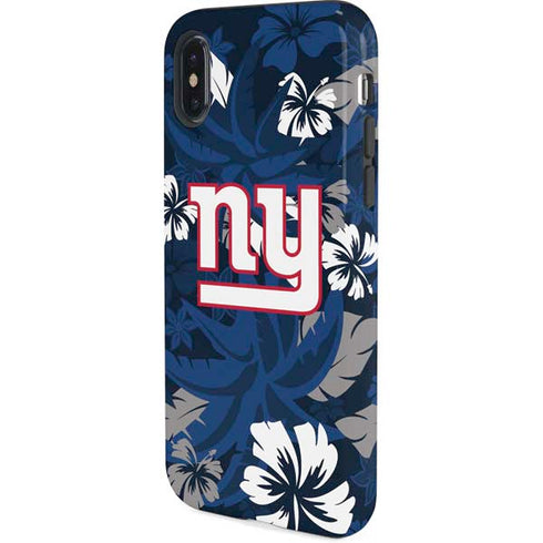 NFL New York Giants Tropical Print iPhone XS Pro Case