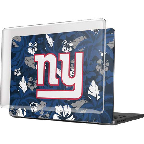 NFL New York Giants Tropical Print MacBook Pro 14in (2021-24) Case plus Skin
