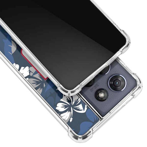 NFL New York Giants Tropical Print Moto G 5G (2025) Clear Case