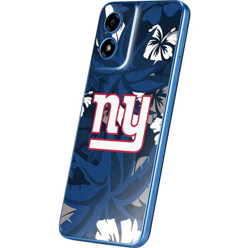 NFL New York Giants Tropical Print Moto G Play 4G (2024) Skin