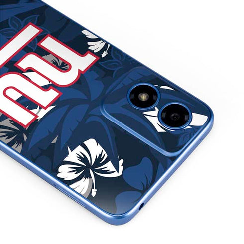 NFL New York Giants Tropical Print Moto G Play 4G (2024) Skin