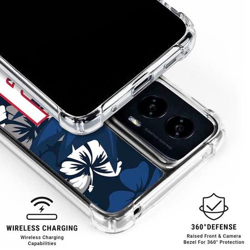 NFL New York Giants Tropical Print Moto G Power 5G (2024) Clear Case