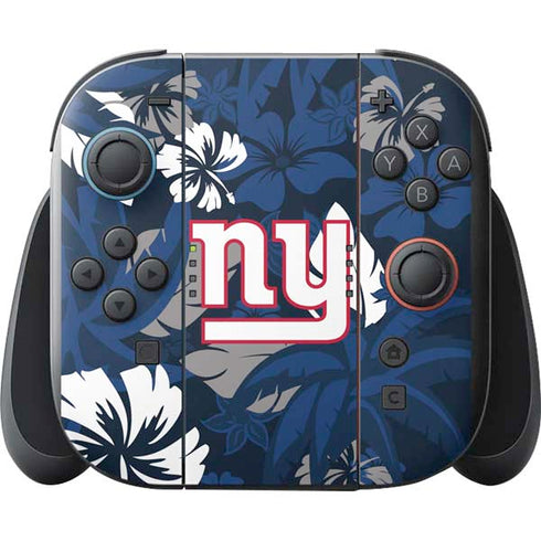 NFL New York Giants Tropical Print Nintendo Switch 2 (2025) with Joy-Con Skin