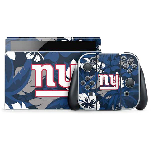 NFL New York Giants Tropical Print Nintendo Skins