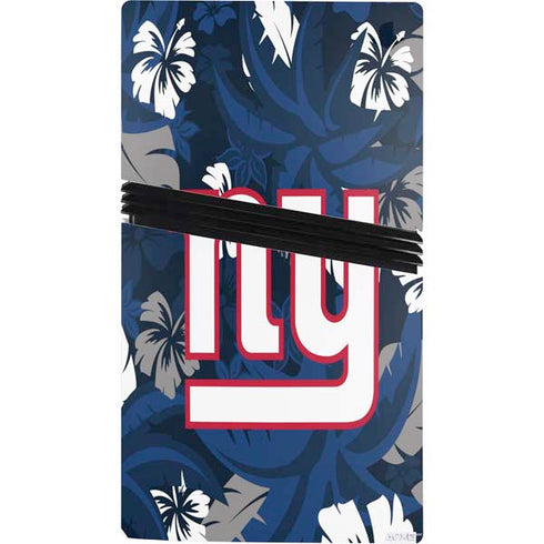 NFL New York Giants Tropical Print PS5 Pro Bundle Skin
