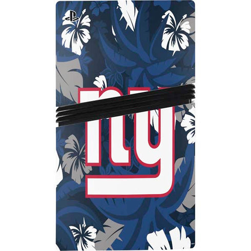 NFL New York Giants Tropical Print PS5 Pro Console Skin