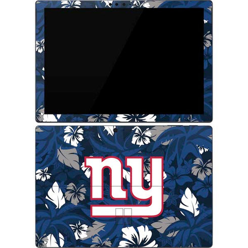 NFL New York Giants Tropical Print Surface Pro 7 Skin