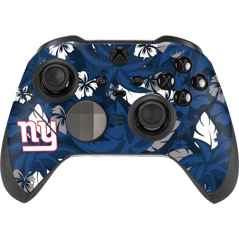 NFL New York Giants Tropical Print Xbox Elite Wireless Controller Series 2 Skin