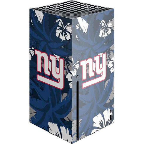 NFL New York Giants Tropical Print Xbox Series X Skins