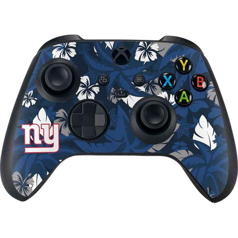 NFL New York Giants Tropical Print Xbox Series X Controller Skin