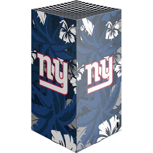 NFL New York Giants Tropical Print XBox Series X Digital Edition Console Skin