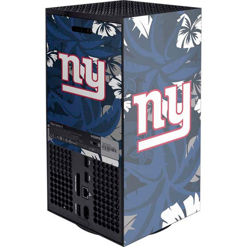 NFL New York Giants Tropical Print XBox Series X Digital Edition Console Skin