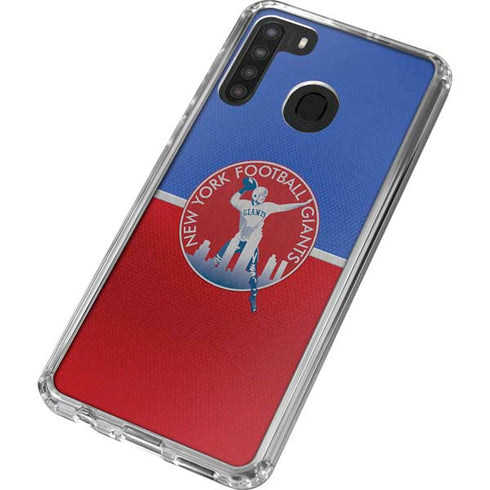 NFL New York Giants Vintage Galaxy A21 Clear Case