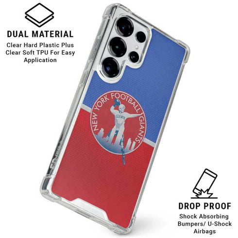 NFL New York Giants Vintage Galaxy S25 Ultra Clear Case