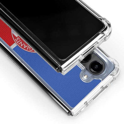 NFL New York Giants Vintage Galaxy Z Fold5 5G Clear Case