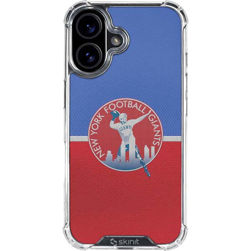 NFL New York Giants Vintage iPhone 16 Plus Clear Case