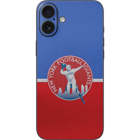NFL New York Giants Vintage iPhone 16 Plus Skin