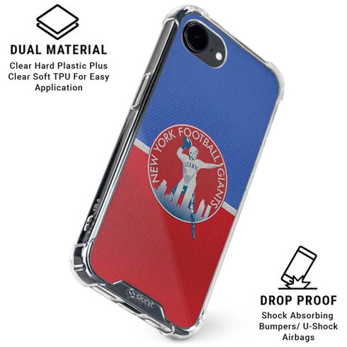 NFL New York Giants Vintage iPhone 16e Clear Case