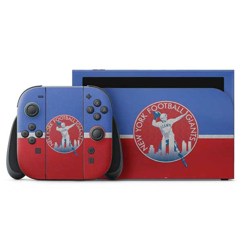 NFL New York Giants Vintage Nintendo Switch 2 (2025) with Joy-Con Skin