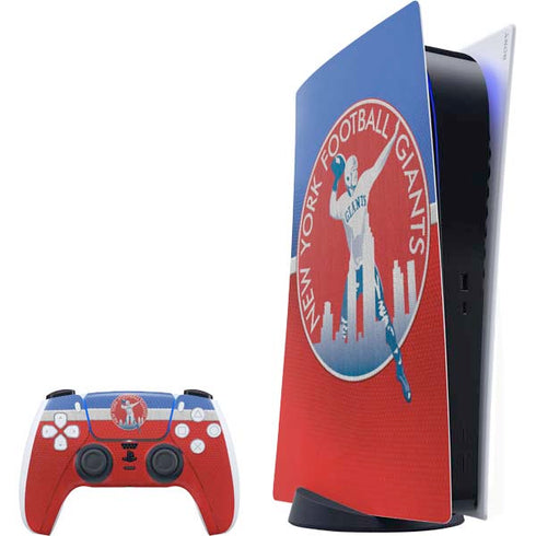 NFL New York Giants Vintage PlayStation PS5 Skins