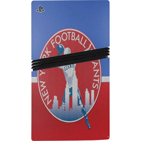 NFL New York Giants Vintage PS5 Pro Bundle Skin