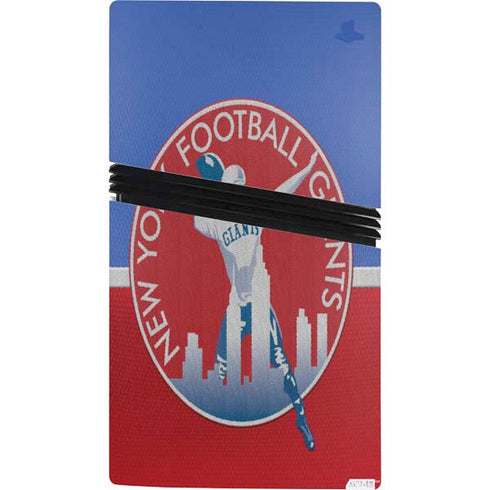 NFL New York Giants Vintage PS5 Pro Bundle Skin
